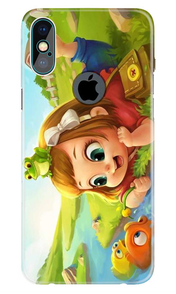 Baby Girl Mobile Back Case for iPhone X logo cut (Design - 339)