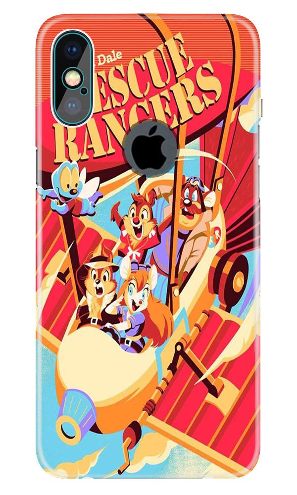 Rescue Rangers Mobile Back Case for iPhone X logo cut (Design - 341)