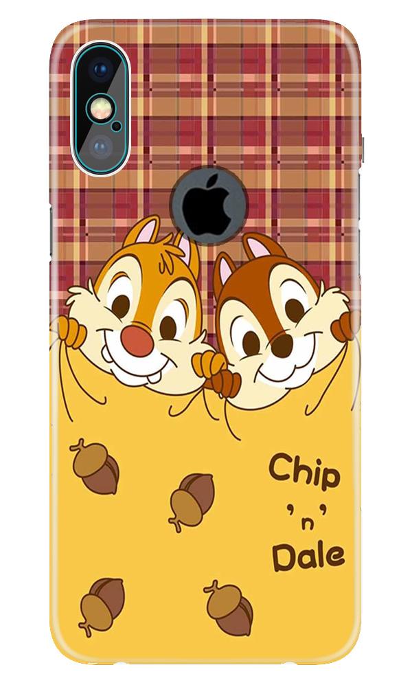 Chip n Dale Mobile Back Case for iPhone X logo cut (Design - 342)