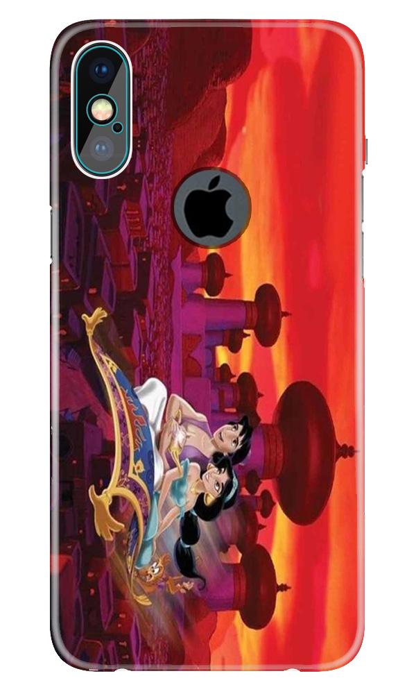 Aladdin Mobile Back Case for iPhone X logo cut (Design - 345)