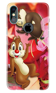 Chip n Dale Mobile Back Case for iPhone X logo cut (Design - 349)