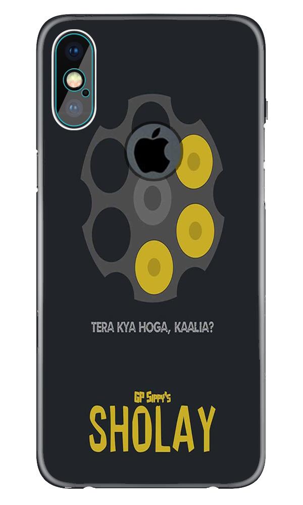 Sholay Mobile Back Case for iPhone X logo cut (Design - 356)