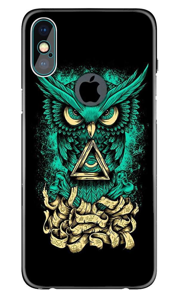Owl Mobile Back Case for iPhone X logo cut (Design - 358)