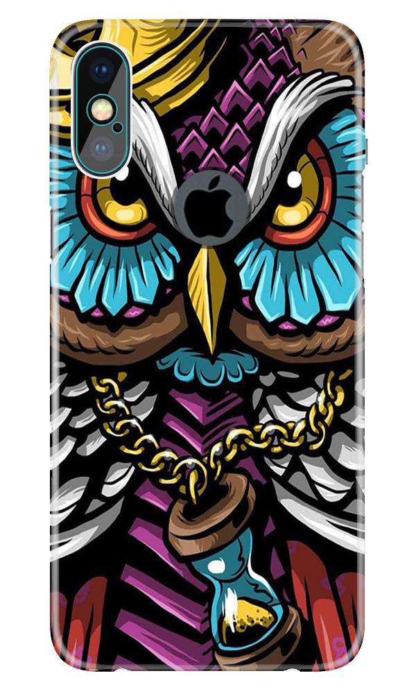 Owl Mobile Back Case for iPhone X logo cut (Design - 359)