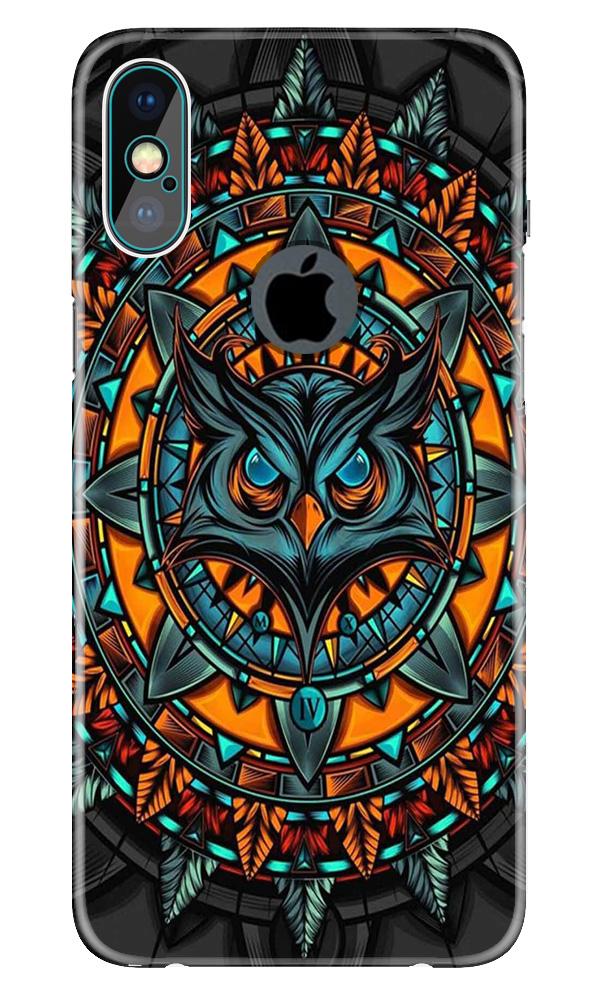 Owl Mobile Back Case for iPhone X logo cut (Design - 360)