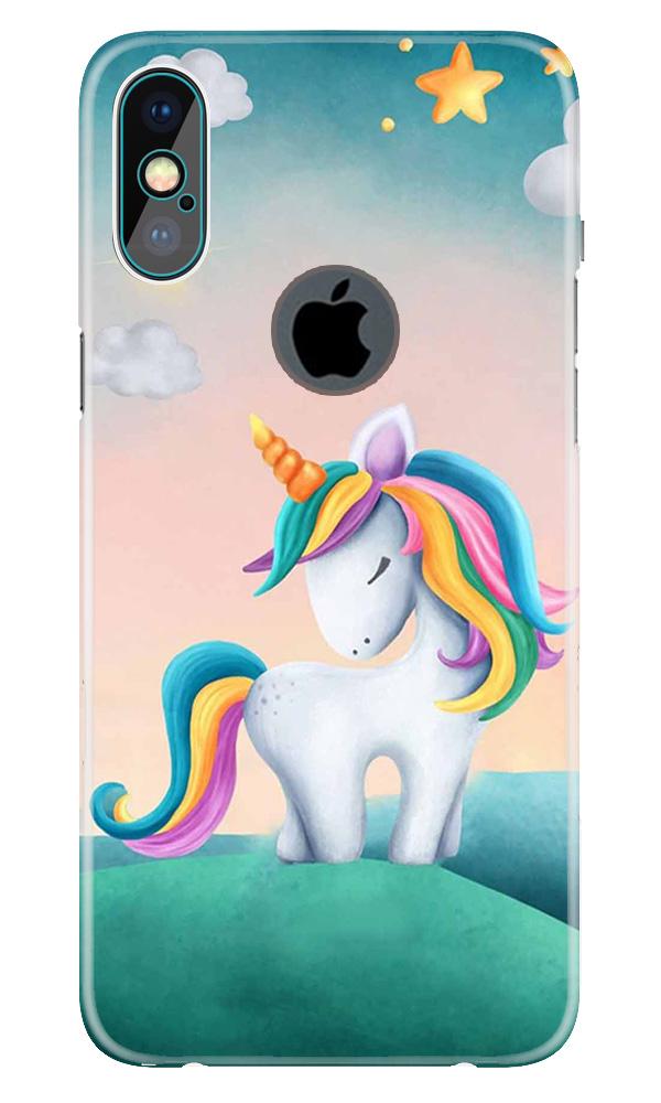 Unicorn Mobile Back Case for iPhone X logo cut (Design - 366)