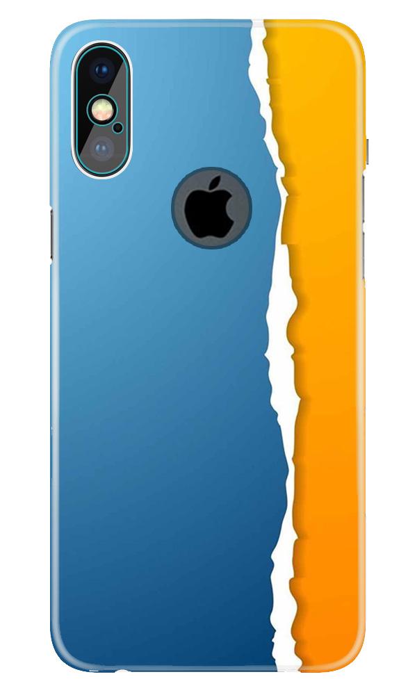 Designer Mobile Back Case for iPhone X logo cut (Design - 371)