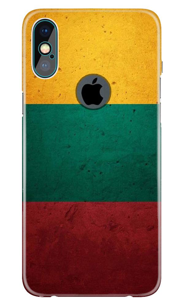 Color Pattern Mobile Back Case for iPhone X logo cut (Design - 374)