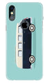 Travel Bus Mobile Back Case for iPhone X logo cut (Design - 379)