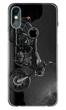 Royal Enfield Mobile Back Case for iPhone X logo cut (Design - 381)