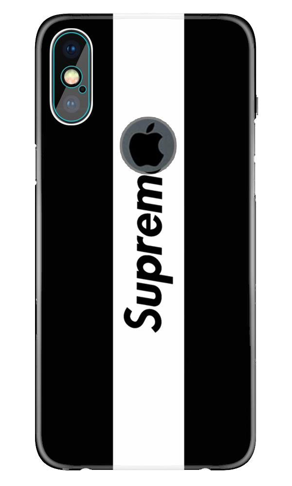 Supreme Mobile Back Case for iPhone X logo cut (Design - 388)