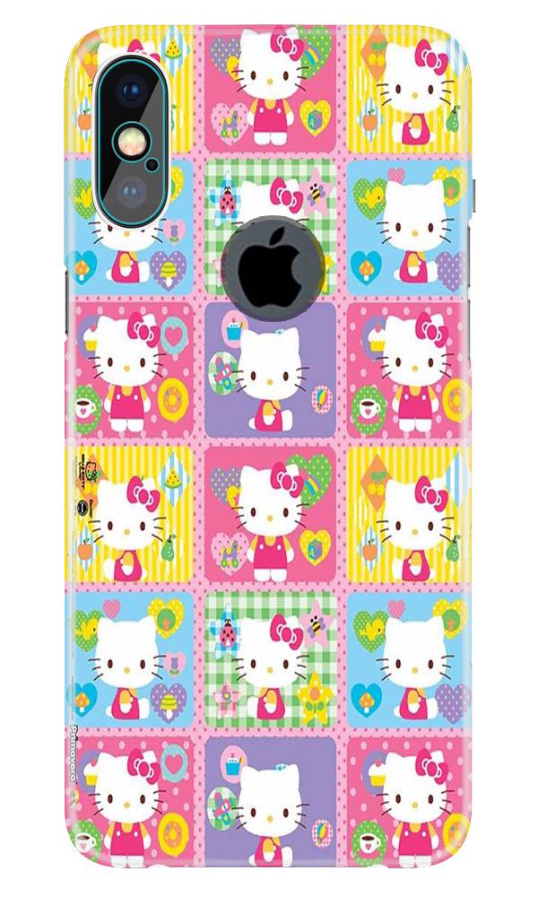 Kitty Mobile Back Case for iPhone X logo cut (Design - 400)