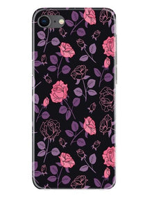 Rose Pattern Mobile Back Case for iPhone Se 2020 (Design - 2)