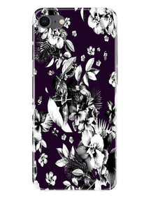 white flowers Mobile Back Case for iPhone Se 2020 (Design - 7)