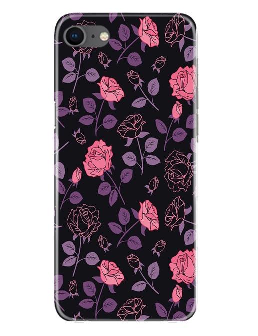 Rose Black Background Case for iPhone Se 2020