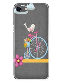 Sparron with cycle Mobile Back Case for iPhone Se 2020 (Design - 34)