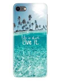 Life is short live it Mobile Back Case for iPhone Se 2020 (Design - 45)
