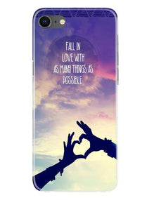 Fall in love Mobile Back Case for iPhone Se 2020 (Design - 50)