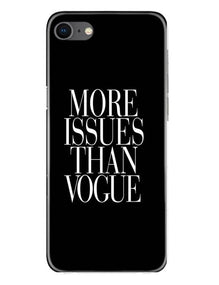 More Issues than Vague Mobile Back Case for iPhone Se 2020 (Design - 74)