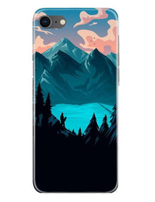 Mountains Mobile Back Case for iPhone Se 2020 (Design - 186)