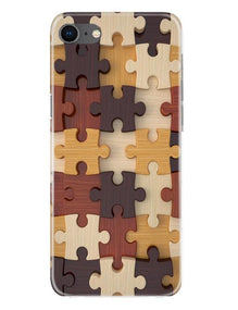 Puzzle Pattern Mobile Back Case for iPhone Se 2020 (Design - 217)