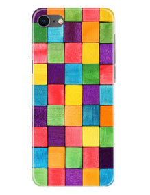 Colorful Square Mobile Back Case for iPhone Se 2020 (Design - 218)