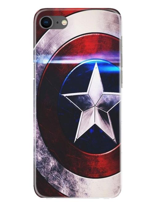 Captain America Shield Case for iPhone Se 2020 (Design No. 250)
