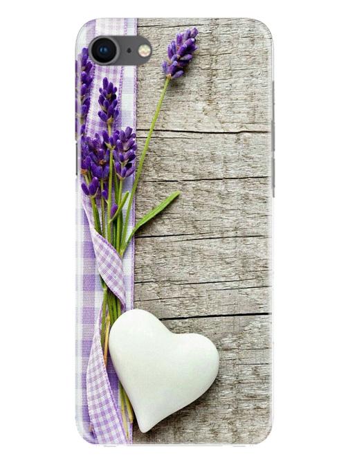 White Heart Case for iPhone Se 2020 (Design No. 298)