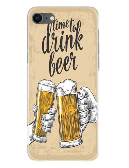 Drink Beer Mobile Back Case for iPhone Se 2020 (Design - 328)