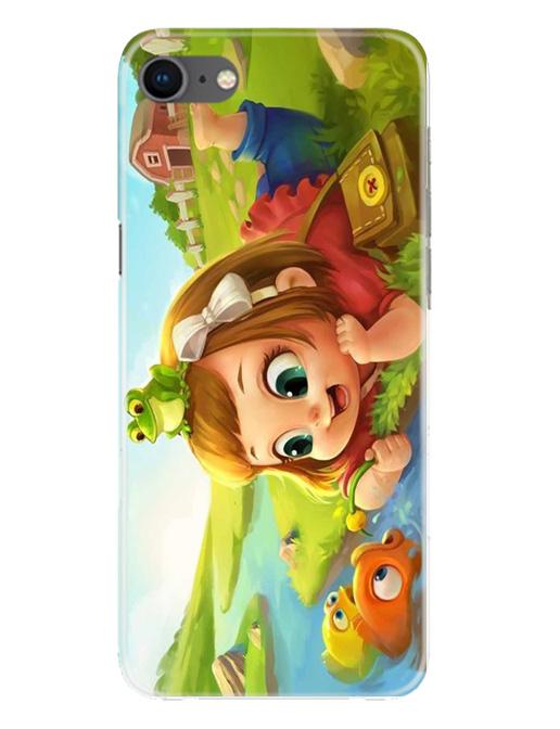Baby Girl Mobile Back Case for iPhone Se 2020 (Design - 339)