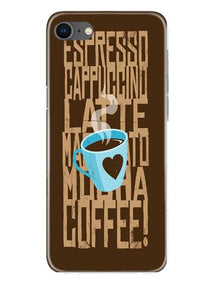 Love Coffee Mobile Back Case for iPhone Se 2020 (Design - 351)