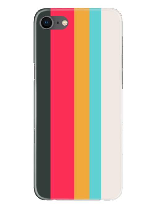 Color Pattern Mobile Back Case for iPhone Se 2020 (Design - 369)