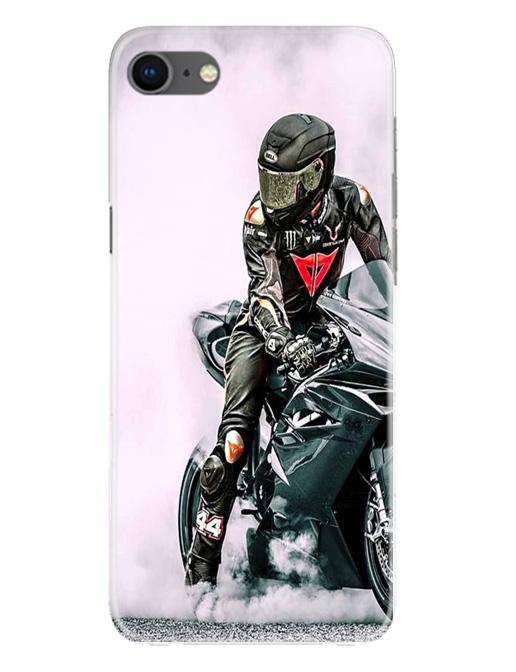 Biker Mobile Back Case for iPhone Se 2020 (Design - 383)