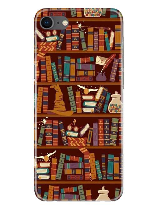 Book Shelf Mobile Back Case for iPhone Se 2020 (Design - 390)