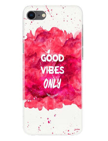 Good Vibes Only Mobile Back Case for iPhone Se 2020 (Design - 393)
