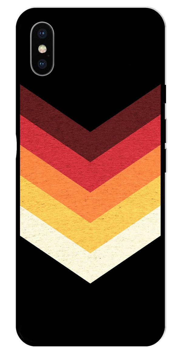 MultiColor Arrow Metal Mobile Case for iPhone X Metal Case  (Design No -04)