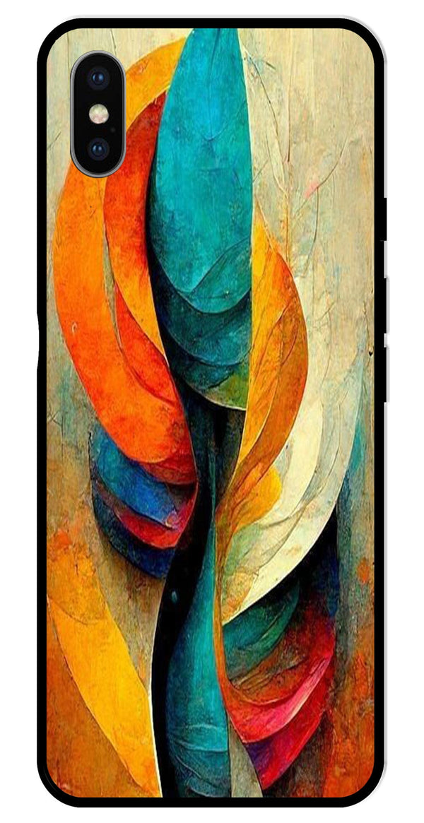 Modern Art Metal Mobile Case for iPhone X Metal Case  (Design No -11)