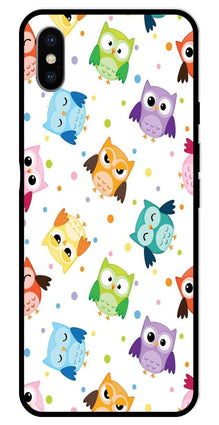 Owls Pattern Metal Mobile Case for iPhone X Metal Case