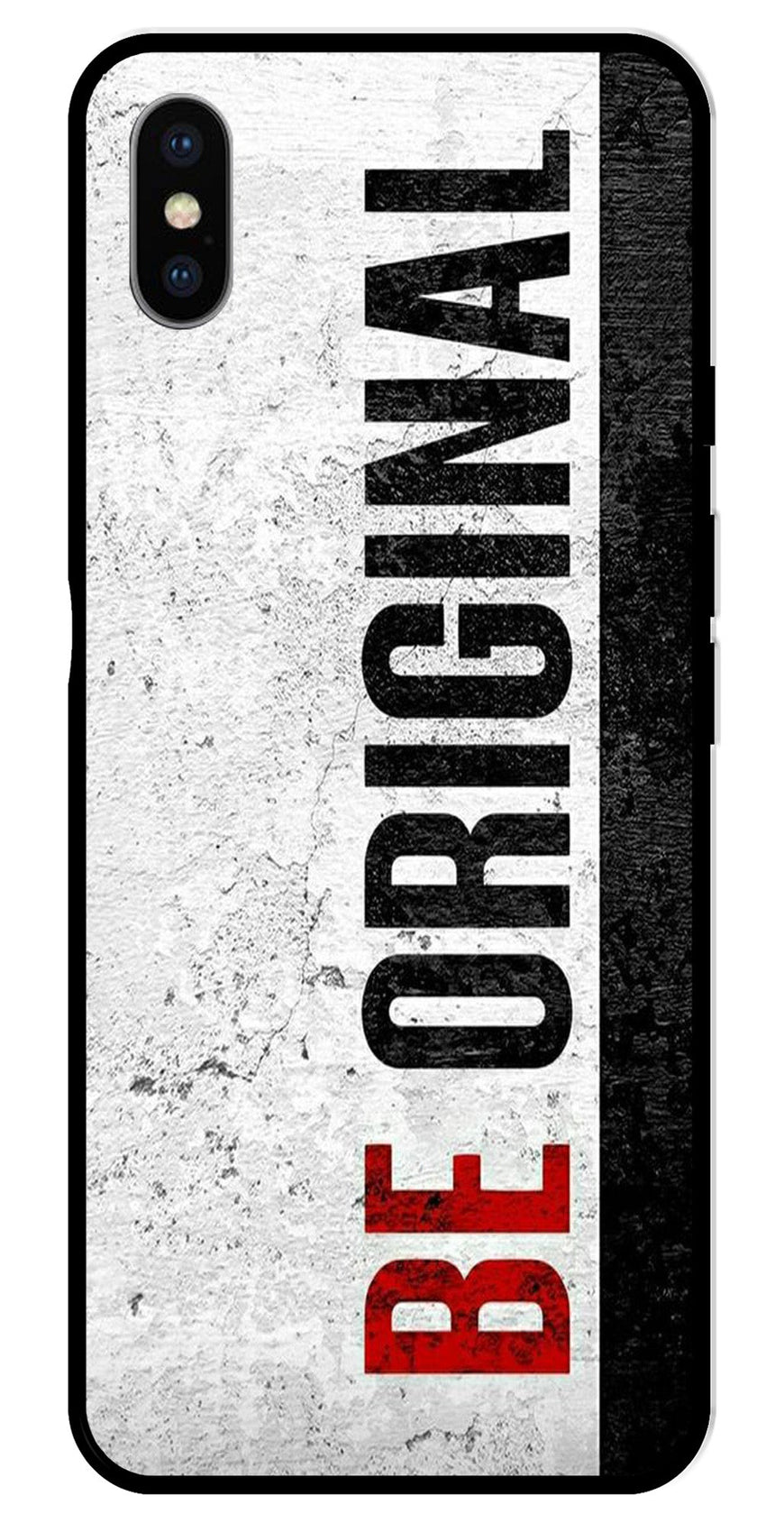 Be Original Metal Mobile Case for iPhone X Metal Case  (Design No -38)