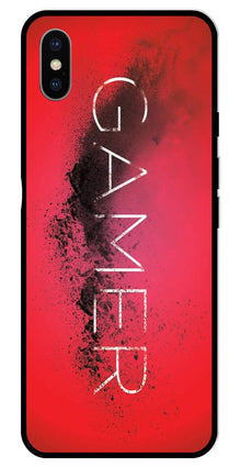 Gamer Pattern Metal Mobile Case for iPhone X Metal Case