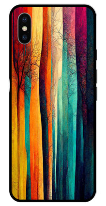 Modern Art Colorful Metal Mobile Case for iPhone X Metal Case