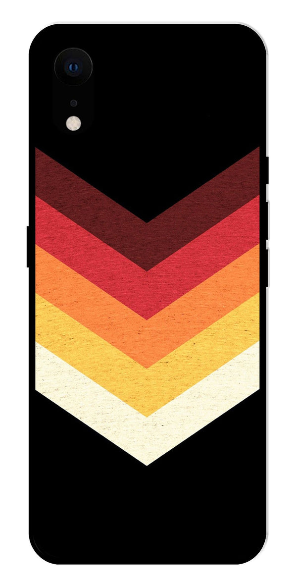 MultiColor Arrow Metal Mobile Case for iPhone XR Metal Case  (Design No -04)