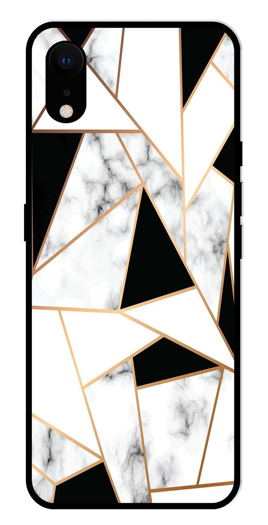 Marble Design2 Metal Mobile Case for iPhone XR Metal Case  (Design No -08)