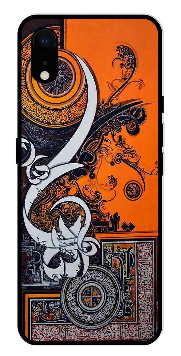 Qalander Art Metal Mobile Case for iPhone XR Metal Case  (Design No -16)
