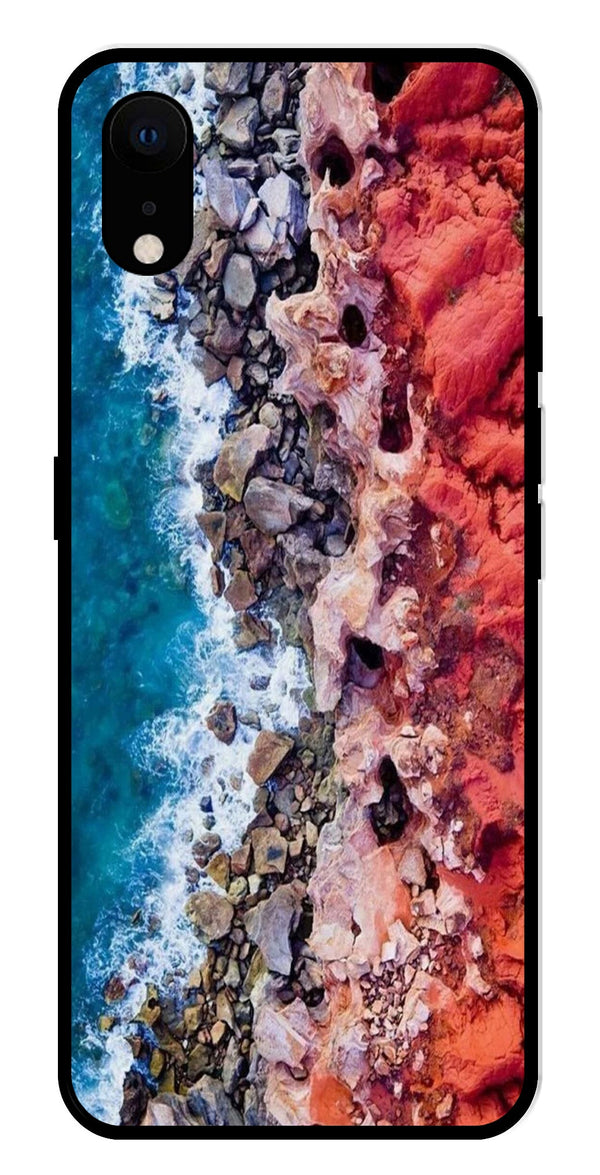 Sea Shore Metal Mobile Case for iPhone XR Metal Case  (Design No -18)