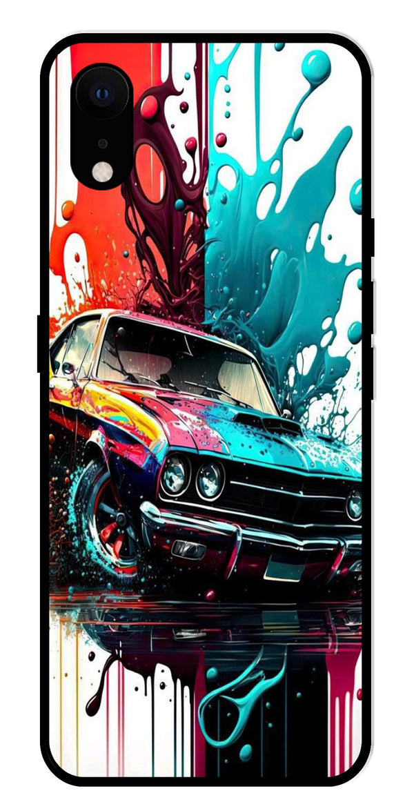 Vintage Car Metal Mobile Case for iPhone XR Metal Case  (Design No -29)