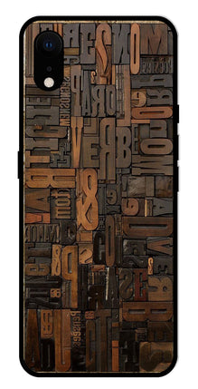 Alphabets Metal Mobile Case for iPhone XR Metal Case