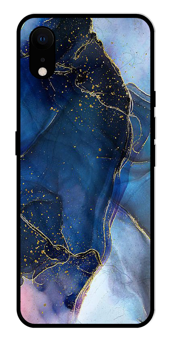 Blue Marble Metal Mobile Case for iPhone XR Metal Case  (Design No -34)