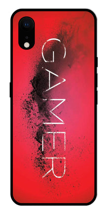 Gamer Pattern Metal Mobile Case for iPhone XR Metal Case