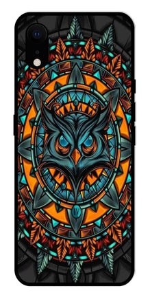 Owl Pattern Metal Mobile Case for iPhone XR Metal Case